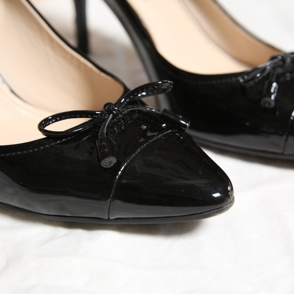Authentic Prada Vernice Nero Black Heels 36.5 - Picture 7 of 8